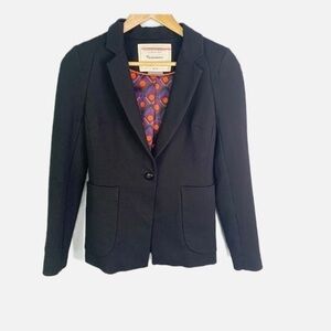 Anthropologie Cartonnier Emerson Blazer in Black Size 2
